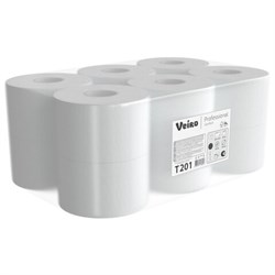Бумага туалетная 200 м, VEIRO Professional (Система T2), КОМПЛЕКТ 12 шт., COMFORT, T201 - фото 17250843