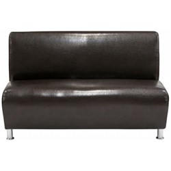 Двухместная секция дивана Мягкий Офис шоколадная - фото 17254376