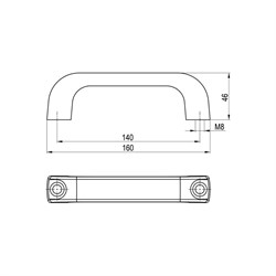 Бугельная ручка EMES PTK1408 - фото 17263969