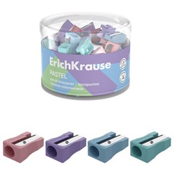 Точилка ERICH KRAUSE "EasySharp Pastel", клиновидная, корпус ассорти, 63782 - фото 17265478