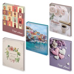 Фотоальбом BRAUBERG на 100 фото 10х15 см, ассорти 5 дизайнов, твердая обложка, 391444 - фото 17275281