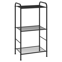 Стеллаж на металлокаркасе "Валенсия-13", 455х300х855 мм, 3 полки, черный, СТВ13 Ч - фото 17277385