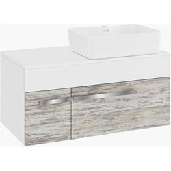 Подвесная тумба под умывальник Moduo Square 50/Гамма 56 Runo Вудлайн 85 - фото 17289030