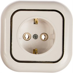 Одноместная розетка Кунцево-Электро ВАЛЕНТИНА РС16-635 - фото 17290203