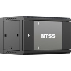 Настенный телекоммуникационный шкаф NTSS W 12U 600x600x635мм, 2 профиля 19, дверь стеклянная, боковые стенки съемные, задняя стенка, разобран - фото 17290972