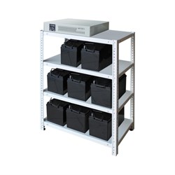 Четырехполочный стеллаж для АКБ Бастион 1,0х0,7х0,4 - фото 17293193