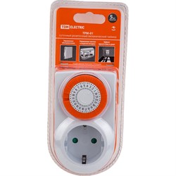 Розеточный механический таймер TDM ELECTRIC ТРМ-01 - фото 17297461