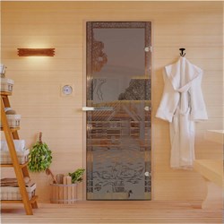 Дверь для бани DoorWood Банька в лесу - фото 17300306