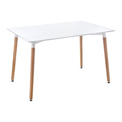 Стол Woodville Table 120 white / wood - фото 17301562