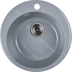 Мойка для кухни из искусственного камня WISENT мрамор серо-белый (беларусь) 475x475x210 WA05-17/WGER013 - фото 17302119