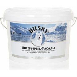 Моющаяся краска HUSKY Интерьеры и фасады - фото 17303329