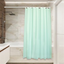 Штора для ванной Сантис peva pv-203 (салатовая) 54 gsm 180x180 см - фото 17304013