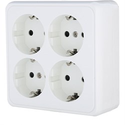 Четырехместная розетка LK Studio 813804 - фото 17304216