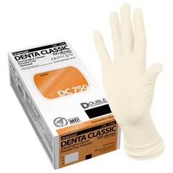 Перчатки латексные смотровые MANUAL DC750, Австрия, 50 пар (100 шт.), размер L (большой), белые, DC750-03 - фото 17307781