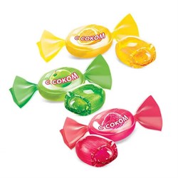 Карамель леденцовая ЯШКИНО, ассорти вкусов с соком малины, яблока, лимона, 1 кг, РВК756 - фото 17318847