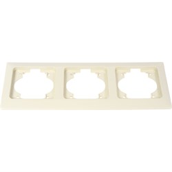 Горизонтальная трехместная рамка NE-AD Aras - фото 17324612