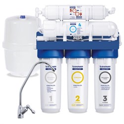 Фильтр для воды с краном и баком БАРЬЕР "МАСТЕР Осмо 75", обратный осмос, 5 ступеней, бак 12 л, Н151Р23 - фото 17331079