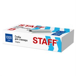 Скобы для степлера №10, 1000 штук, STAFF ECO, до 20 листов, 274044 - фото 17336082