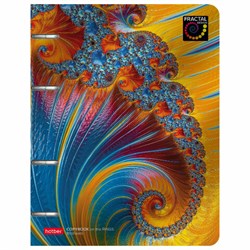 Тетрадь на кольцах А5 166х220 мм, 80 л., металлизированный картон, клетка, HATBER, "Аммонит", 80ТК5мтлВ1, 80ТК5мтлВ1_2628 - фото 17338726