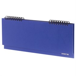 Планинг настольный недатированный (285х112 мм) STAFF, бумвинил, 64 л., темно-синий, 127057 - фото 17342777