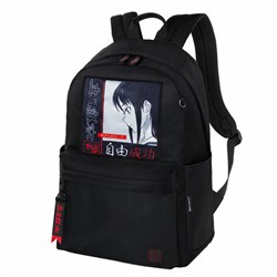 Рюкзак BRAUBERG FASHION CITY универсальный, карман-антивор, "Anime Girl", черный, 44х31х16 см, 272568 - фото 17342822