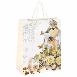 Пакет подарочный (1 штука) 26x13x32 см, ЗОЛОТАЯ СКАЗКА "Романтика!", ламинированный, 606575 - фото 17342893