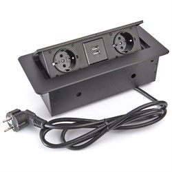 Выдвижной встраиваемый блок розеток Inrior TORO-22-20 - фото 17343006