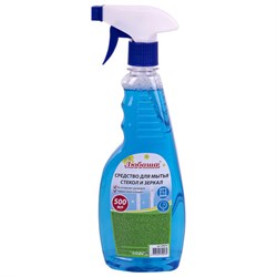 Средство для мытья стекол и зеркал 500 мл "Морозная свежесть", распылитель, ЛЮБАША, 608534 - фото 17345602