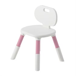 Стул детский BRABIX KIDS CC-001, 2-8 лет, пластик розовый + белый, 533294 - фото 17484973