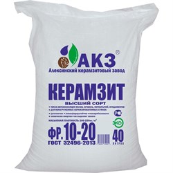 Керамзит АКЗ (фракция 10-20 мм; 40 л) 1200 шт 4665296650054 - фото 17558370