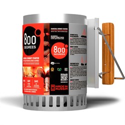 Стартер для розжига угля 800 Degrees chimney starter xl, нержавеющая сталь 800DGR-CSXL - фото 17563194