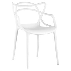 Обеденный стул для кухни Стул Груп masters пластик, белый Y824 white - фото 17569361