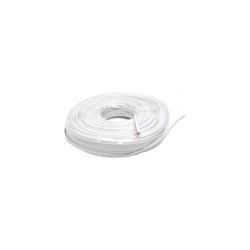 Телефонный кабель TWT 4 жилы, 26 AWG, многожильный, плоский, серый, 100м в катушке TEL4/100-GY - фото 17602779