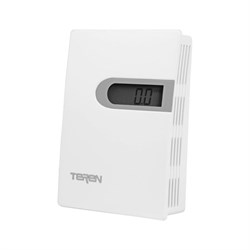 Комнатный датчик co2, 40ppm +3 процента погрешность, выход rs485/modbus, жк-дисплей Teren CDWN181 - фото 17603057