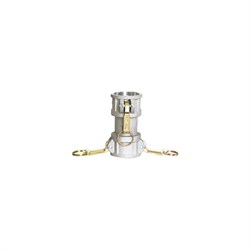 Камлок TITAN LOCK типа DD (переходник розетка 2" х розетка 2"), алюминий, TL200DDAL - фото 17605821