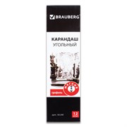 Карандаш (1 штука) угольный BRAUBERG ART CLASSIC, МЯГКИЙ, круглый, корпус черный, заточенный, 181290 Карандаш (1 штука) угольный BRAUBERG ART CLASSIC, МЯГКИЙ, круглый, корпус черный, заточенный, 181290