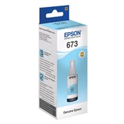 Чернила EPSON 673 (T6735) для СНПЧ Epson L800/L805/L810/L850/L1800, светло-голубые, ОРИГИНАЛЬНЫЕ, C13T67354A/598