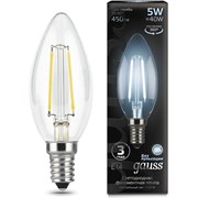 Лампа GAUSS LED Filament Candle E14 5W 4100К