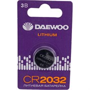 Литиевая батарейка Daewoo CR2032 Lithium BL-1