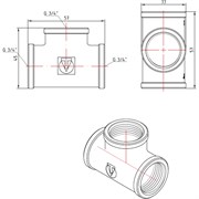 Тройник VALTEC VTr.130.N.0005