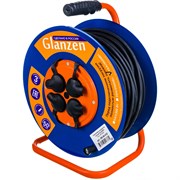 Силовой удлинитель на катушке GLANZEN EB-50-010