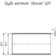 Легкая двухметровая жесткая труба Промрукав PR05.0119