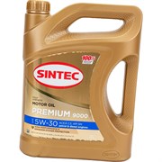 Синтетическое моторное масло SINTEC premium sae 5w-30 api sn,