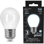 Лампа GAUSS LED Filament Шар OPAL