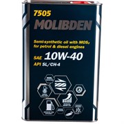 Полусинтетическое моторное масло MANNOL MOLIBDEN 10W40 Metal