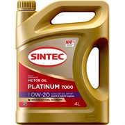 Моторное синтетическое масло SINTEC PLATINUM SAE 0W-20, API SP, ILSAC GF-6