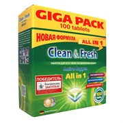 Таблетки для посудомоечных машин Clean&Fresh Clean&Fresh Allin1 giga