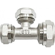 Обжимной латунный тройник STI D190-00048