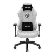 Кресло игровое Anda Seat Phantom 3, цвет серый, размер L (90кг), материал ткань (модель AD18)