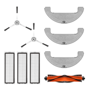Комплект аксессуаров для робота-пылесоса Dreame D10 Plus (основная щетка - 1 шт., боковая щетка - 2 шт., фильтр - 3 шт., сменная салфетка - 3 шт.)